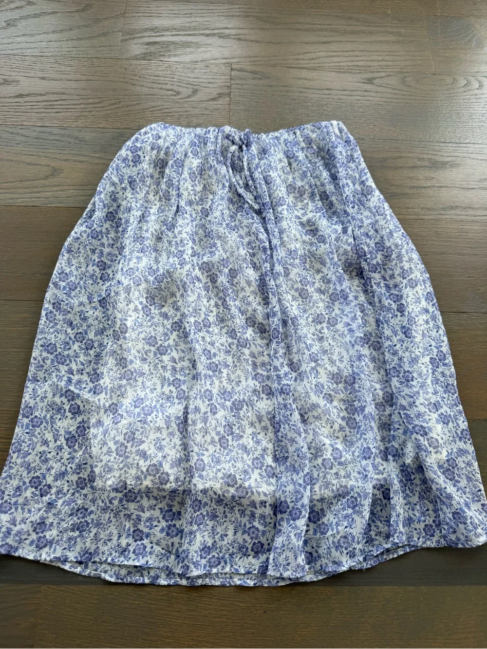 Zara Lavander and White Floral girls Matching Set with skirt
